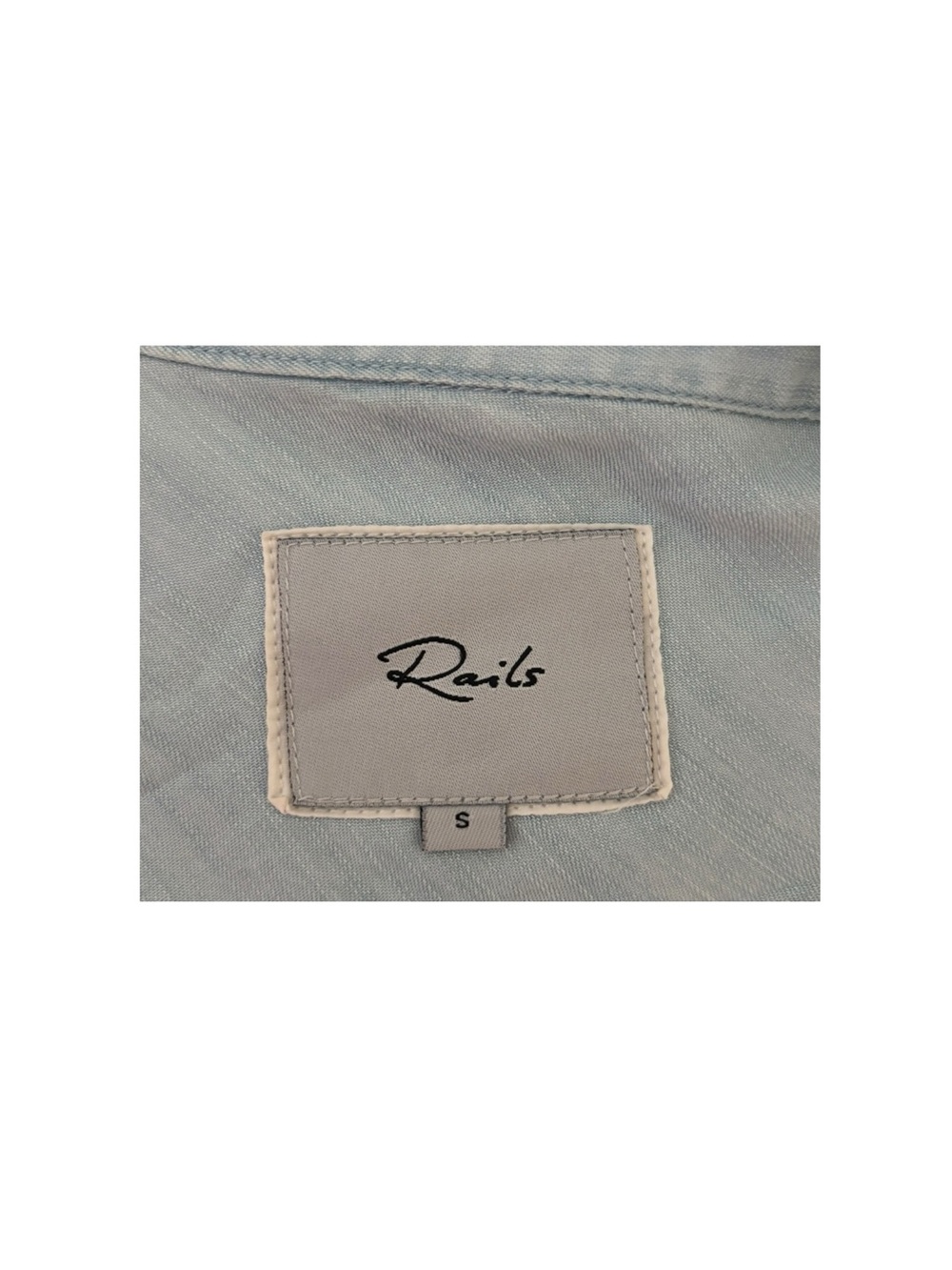 Rails Chambray Patch Button Down Shirt - Picture 5 of 5